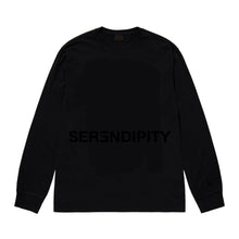 Load image into Gallery viewer, SERENDIPITY LONG SLEEVE T-SHIRT OG &quot;ALL BLACK/WHITE&quot;
